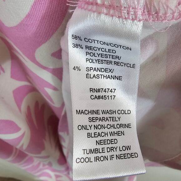 Natural Reflections‎ Everyday Knit Tank Dress Pink Floral Small Tropical Summer - Picture 5 of 6